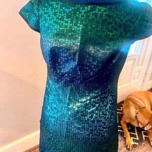 Nanette Lepore Printed sequin Dress NEW
